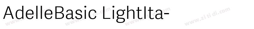 AdelleBasic LightIta字体转换